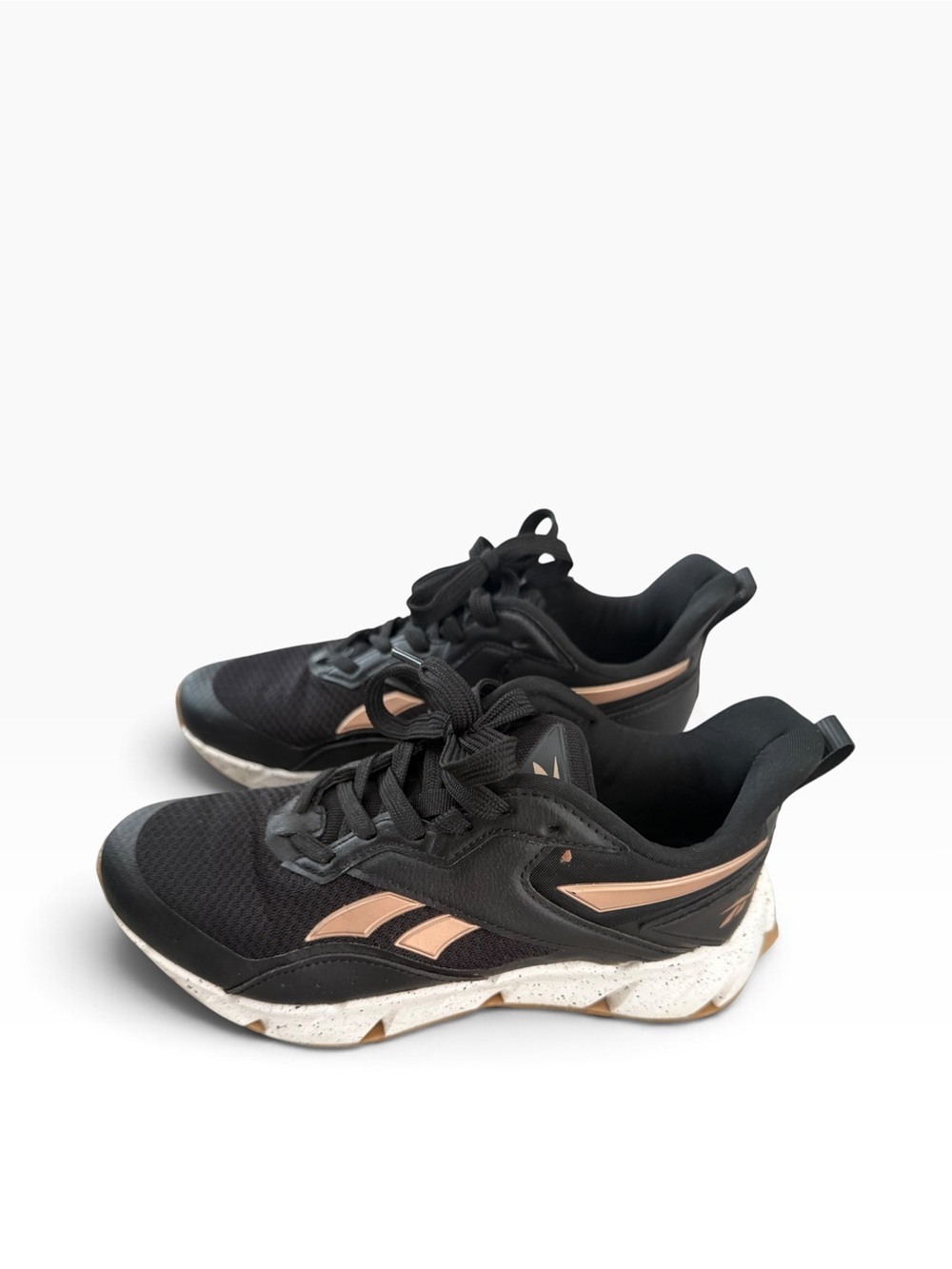 Reebok Black and Rose Gold Women's Sneakers - Picture 3 of 6